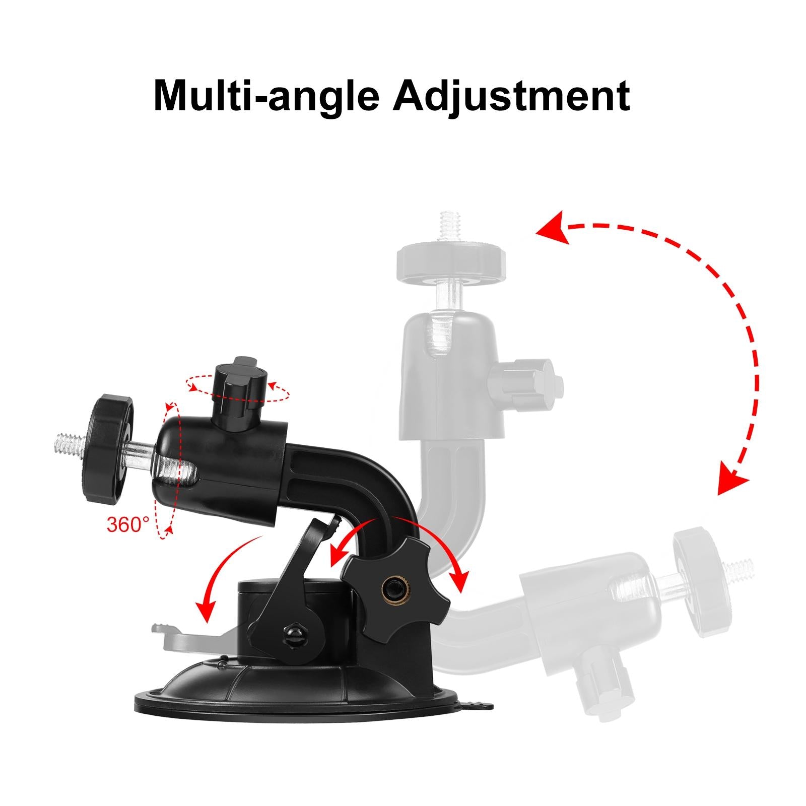 Universal Car Phone Mount with Suction Cup and Tripod Adapter 5