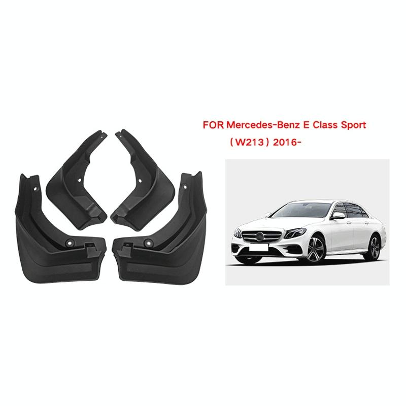 For Mercedes-Benz E-Class Sport 2016 4Pcs / Set Car Auto Soft Plastic Splash Flaps Fender Guard 3