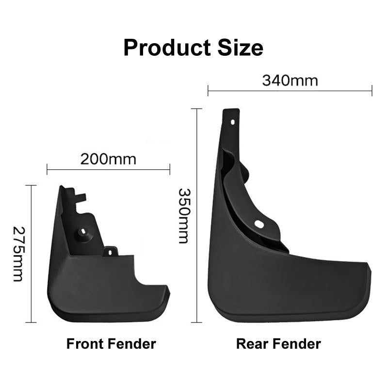 For Audi Q5 2009-2016 4Pcs / Set Car Auto Soft Plastic Splash Flaps Fender Guard 4