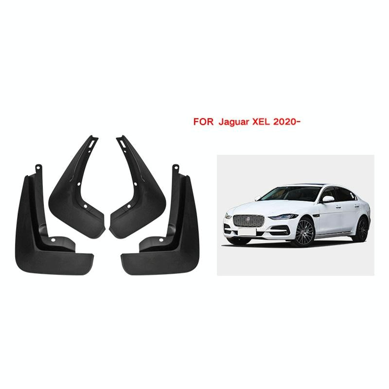 For Jaguar Xel 2020 4Pcs / Set Car Auto Soft Plastic Splash Flaps Fender Guard 3