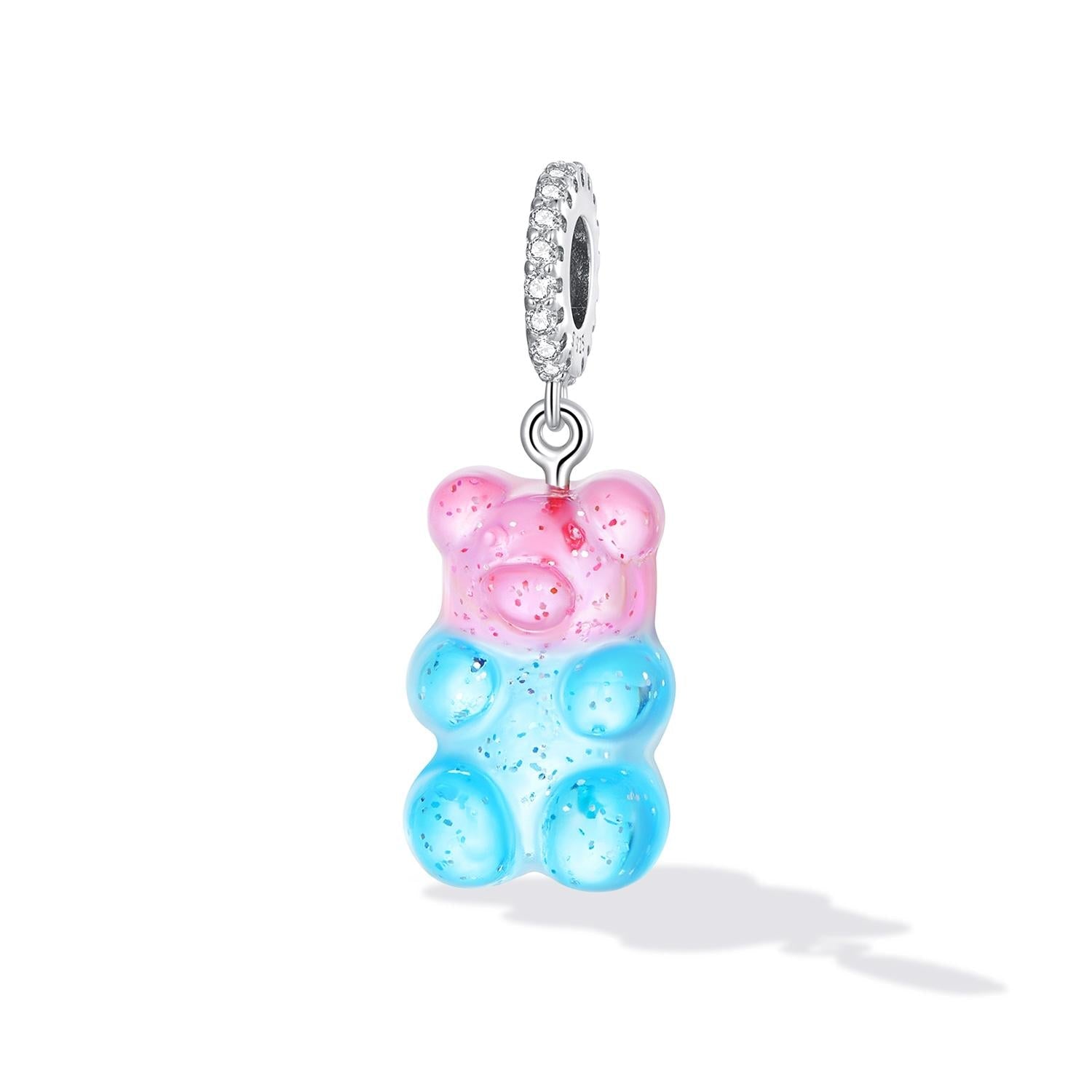 925 Sterling Silver Bear Charm For Bracelet Or Necklace 3