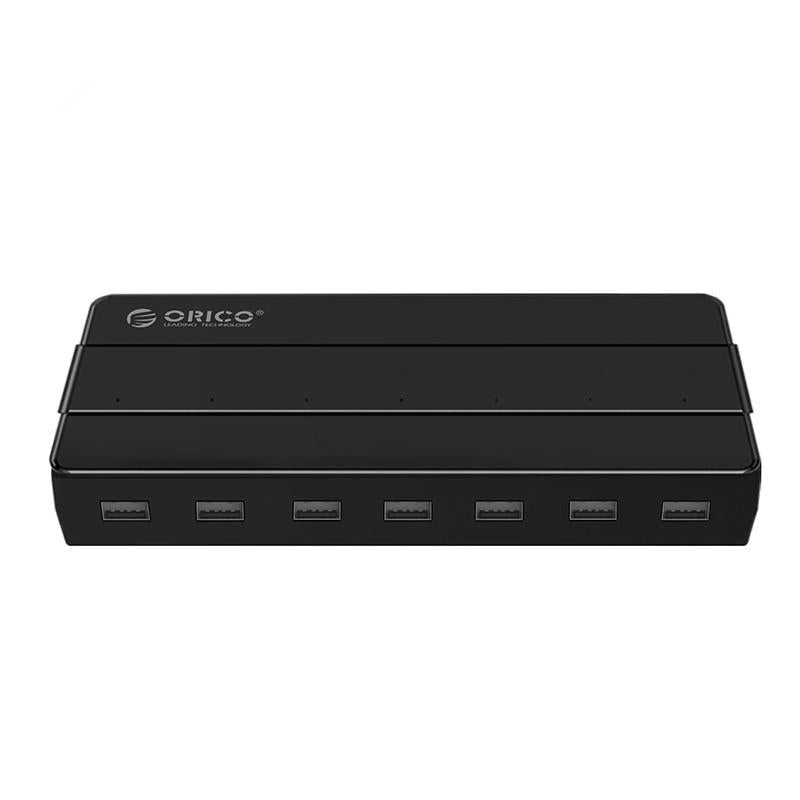 7-Port Usb 2.0 Desktop Hub With Power Adapter 7