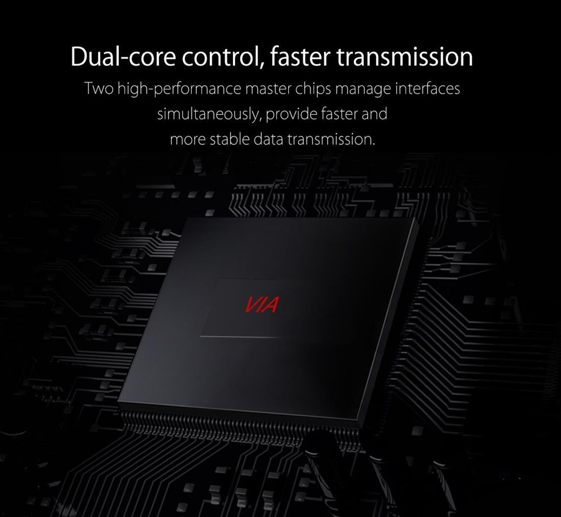 7-Port Usb 2.0 Desktop Hub With Power Adapter 10