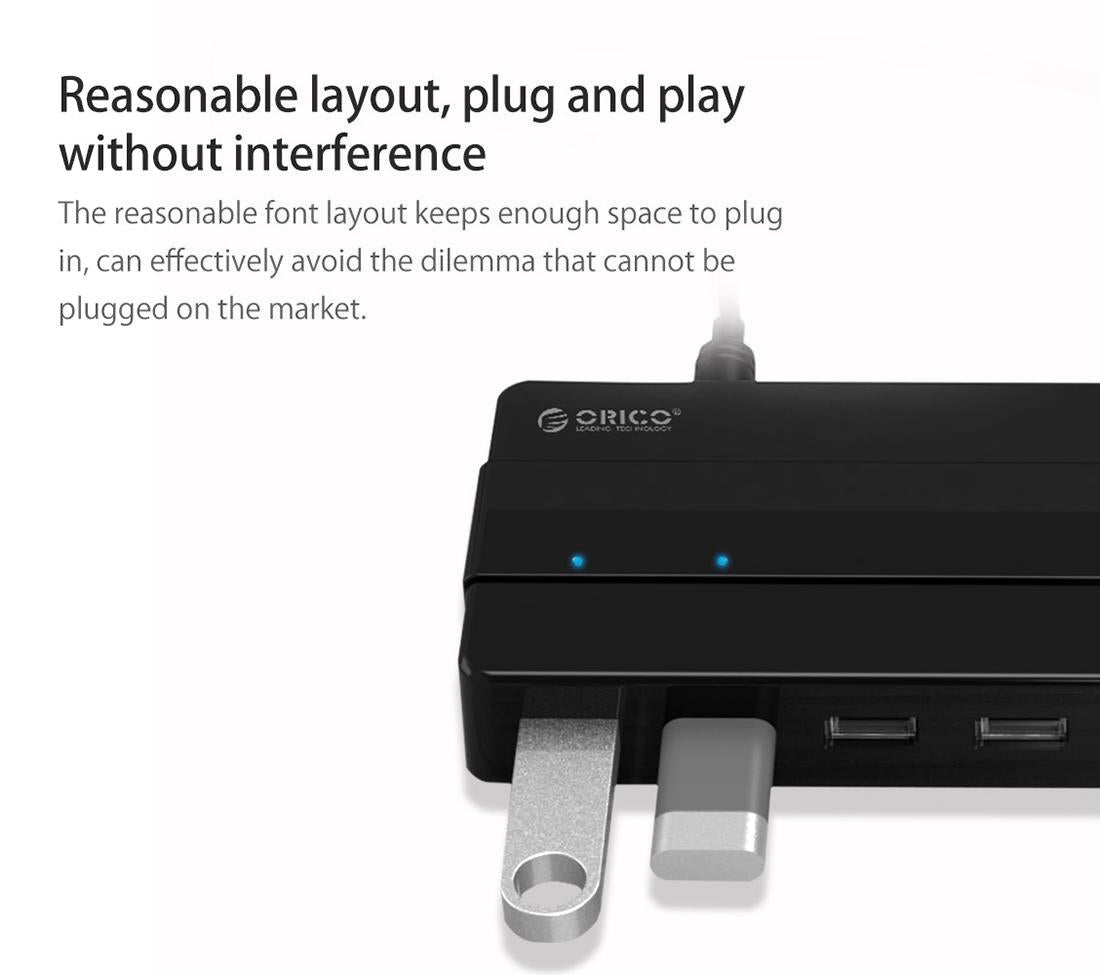7-Port Usb 2.0 Desktop Hub With Power Adapter 11
