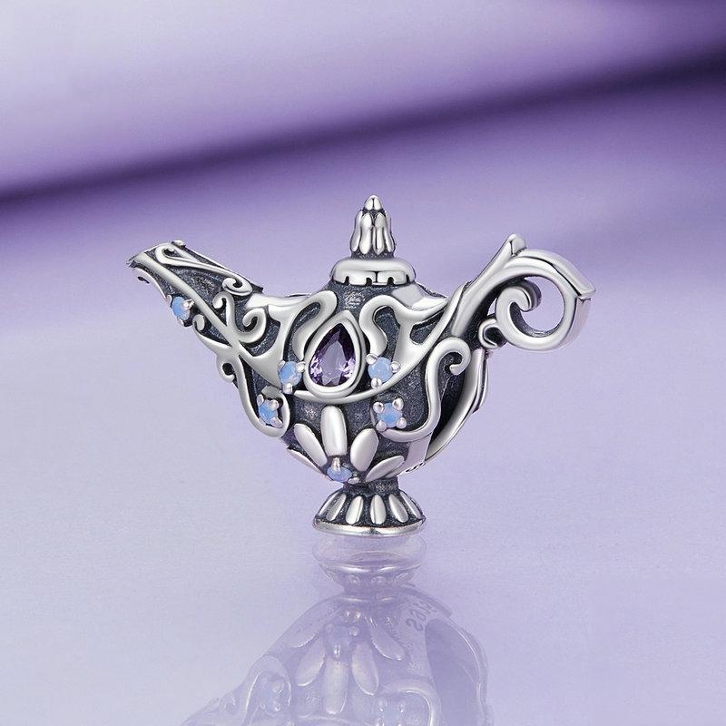 925 Sterling Silver Magic Lamp Beaded Bracelet Accessory 3