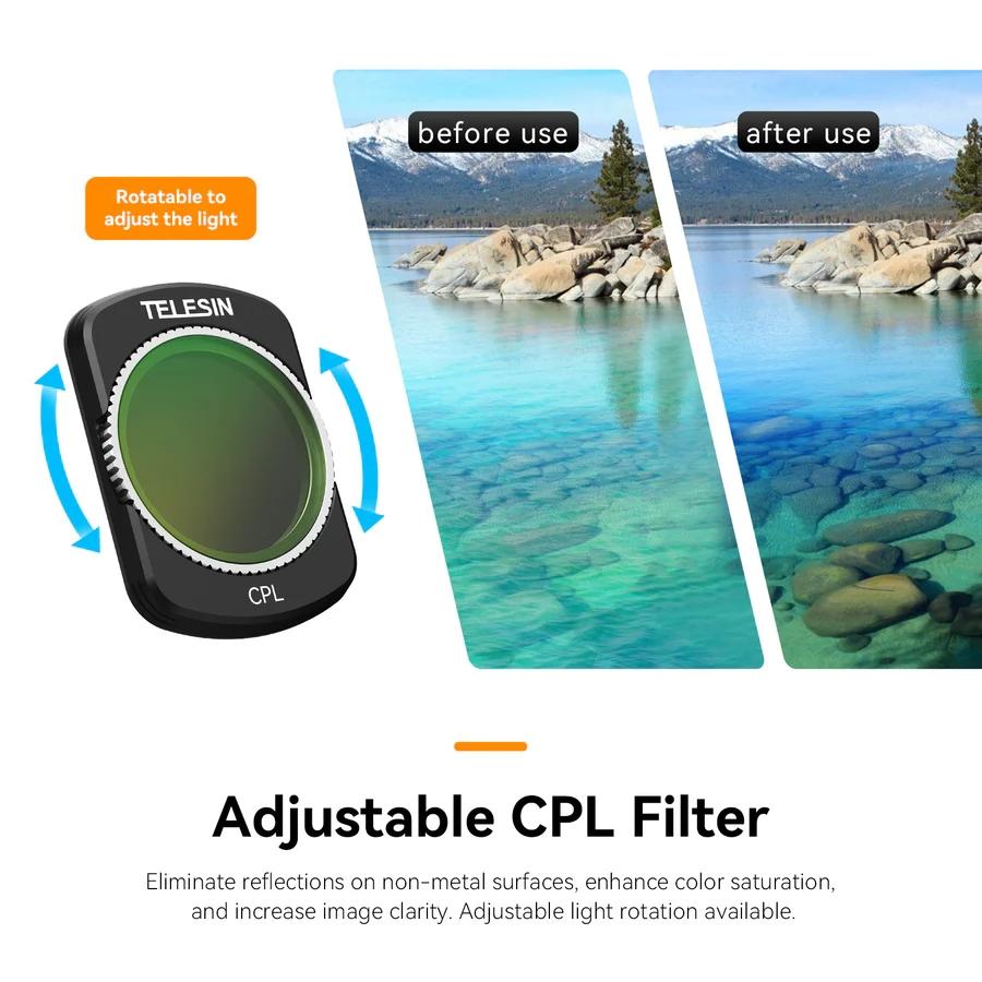 Magnetic Suction Filter Set For Dji Pocket 3 Cpl Nd16 Nd64 Nd256 7