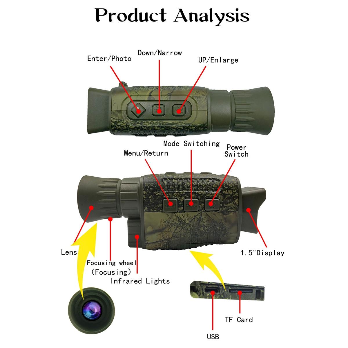 4K Hd Camo Monocular Night Vision For Outdoor Hunting 3