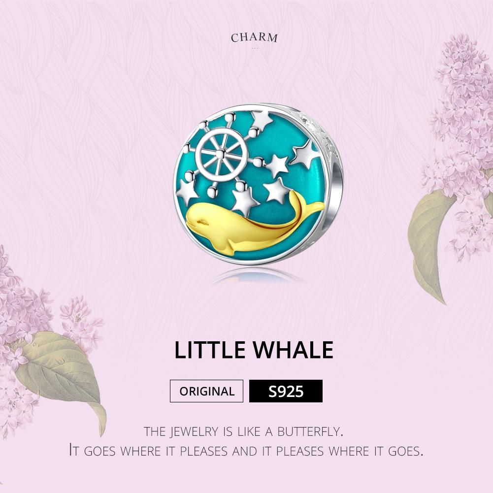 925 Sterling Silver Whale Star Beads For Diy Bracelets & Necklaces 4
