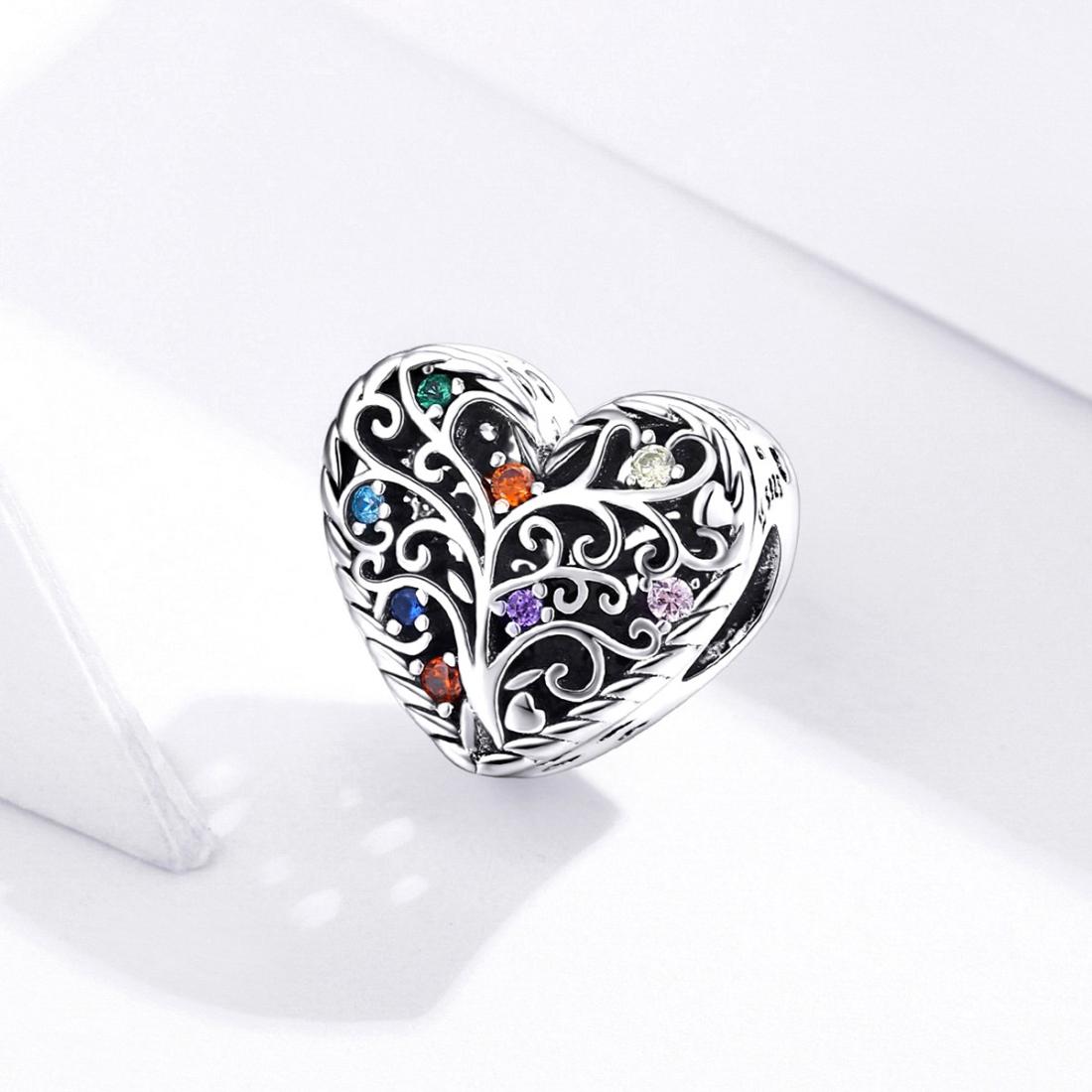 925 Sterling Silver Tree Of Life Zircon Bead Bracelet / Necklace Set 3