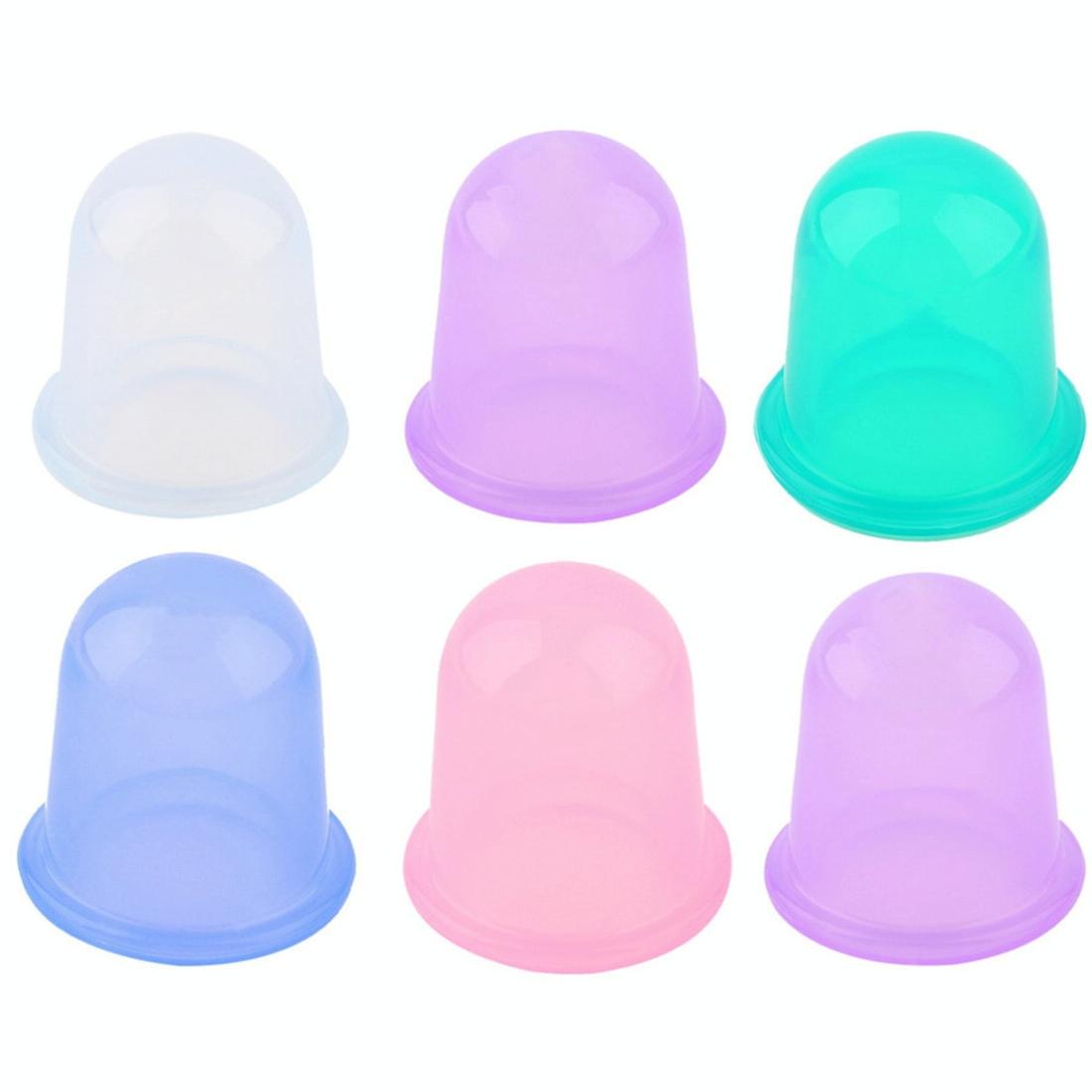 Silicone Cupping Cup For Health Care Body Massage Random Colour 6