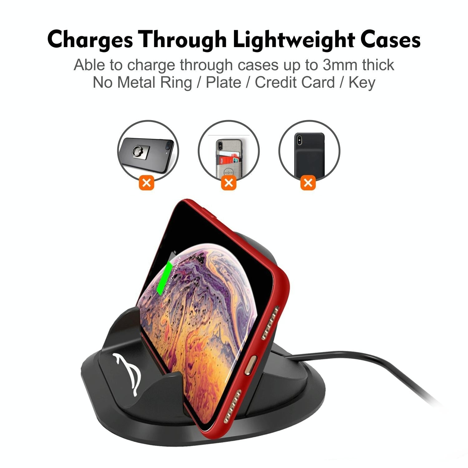 2-in-1 Wireless Charger and Phone Holder - no Code 3