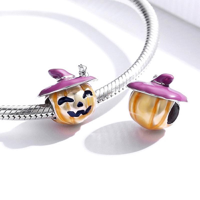 925 Sterling Silver Pumpkin Beads For Diy Oil Drops 4