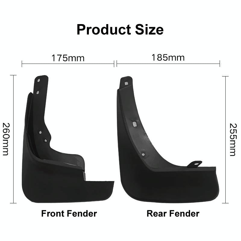 For Hyundai I30 / I30Cw Wagon 2007-2012 4Pcs / Set Car Auto Soft Plastic Splash Flaps Fender Guard 4