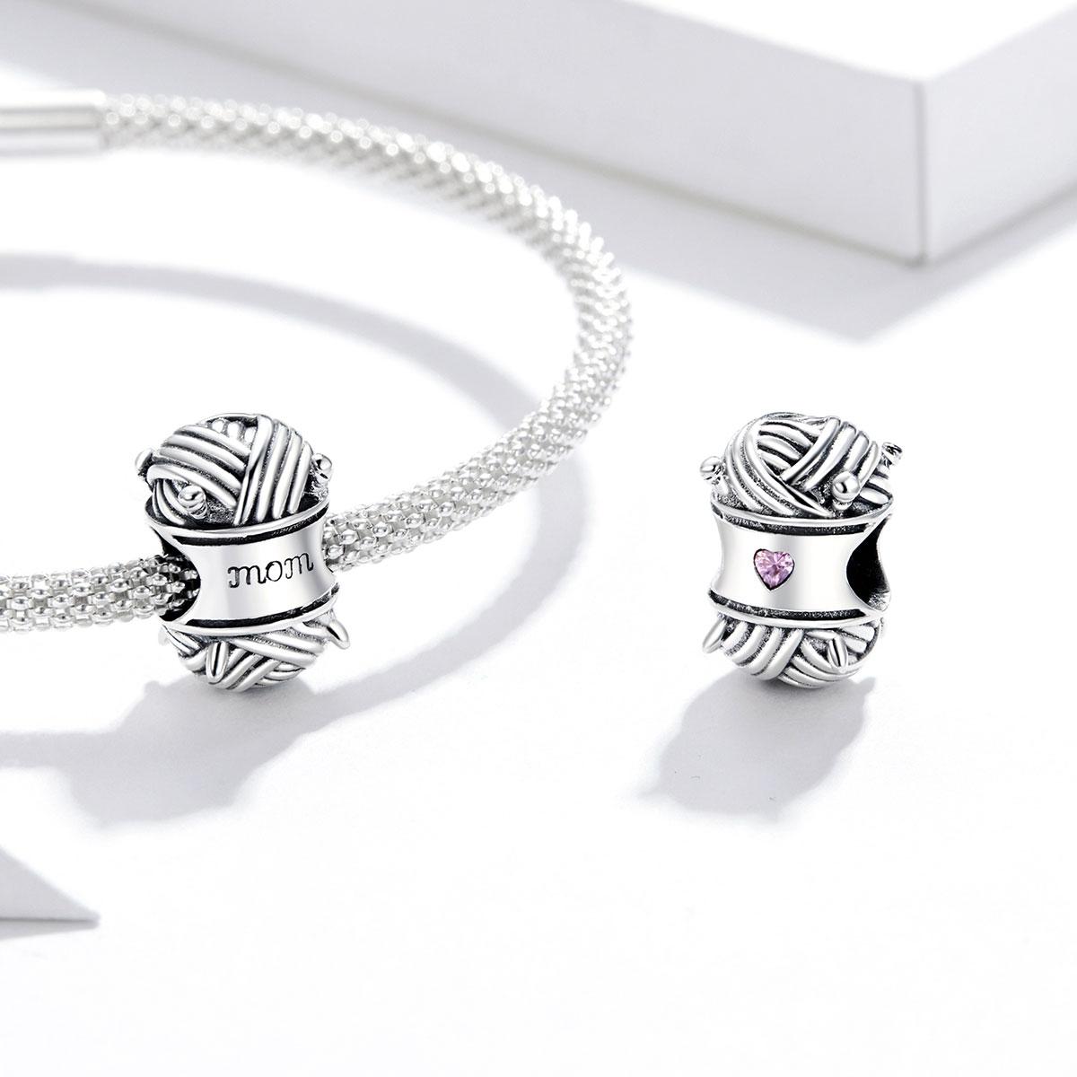 925 Sterling Silver Knitting Bead Bracelet / Necklace Accessory 7