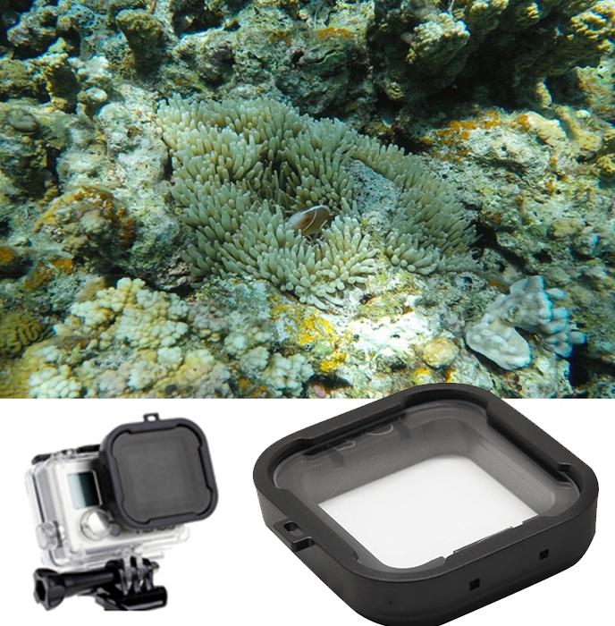 Snap-on Dive Housing Lens with Star Filter for Gopro Hero4 / 3 - Cube Design 6