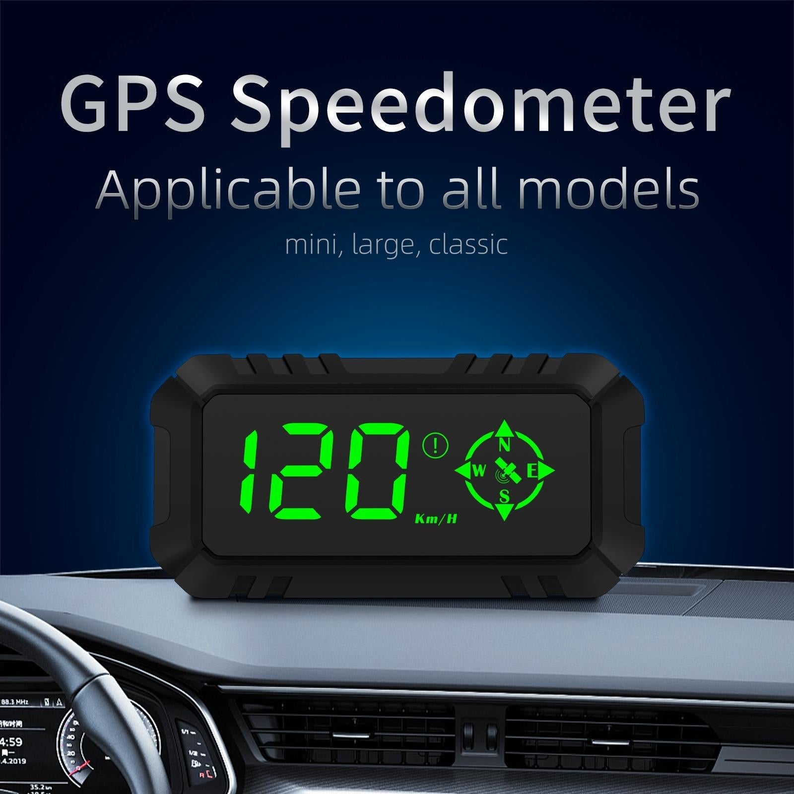 Digital Car Head Up Display Over Speed Alarm Gps Hud 4