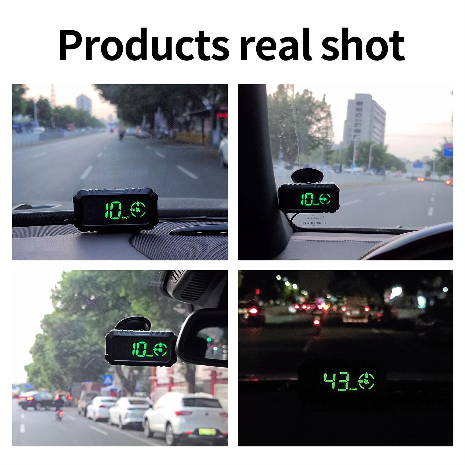 Digital Car Head Up Display Over Speed Alarm Gps Hud 7
