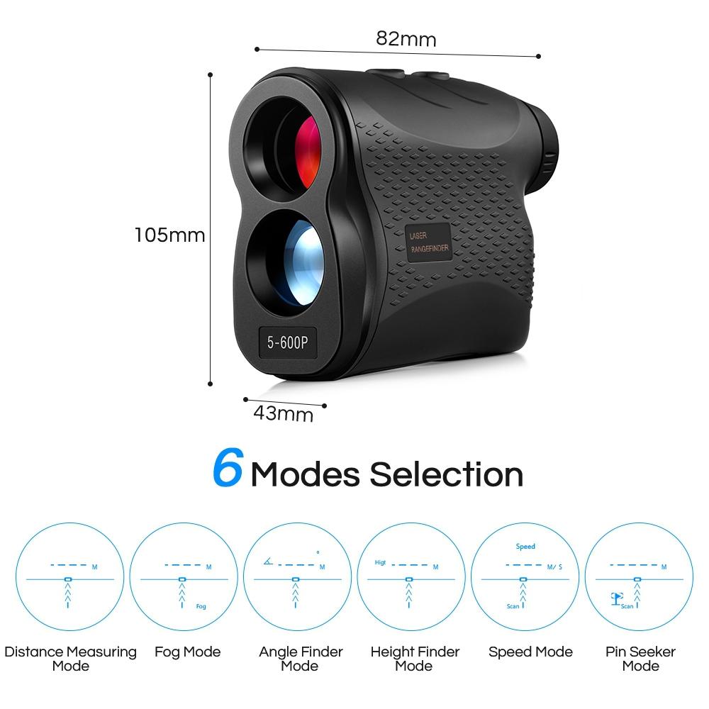 600M Handheld Golf Laser Distance Measuring Telescope 9