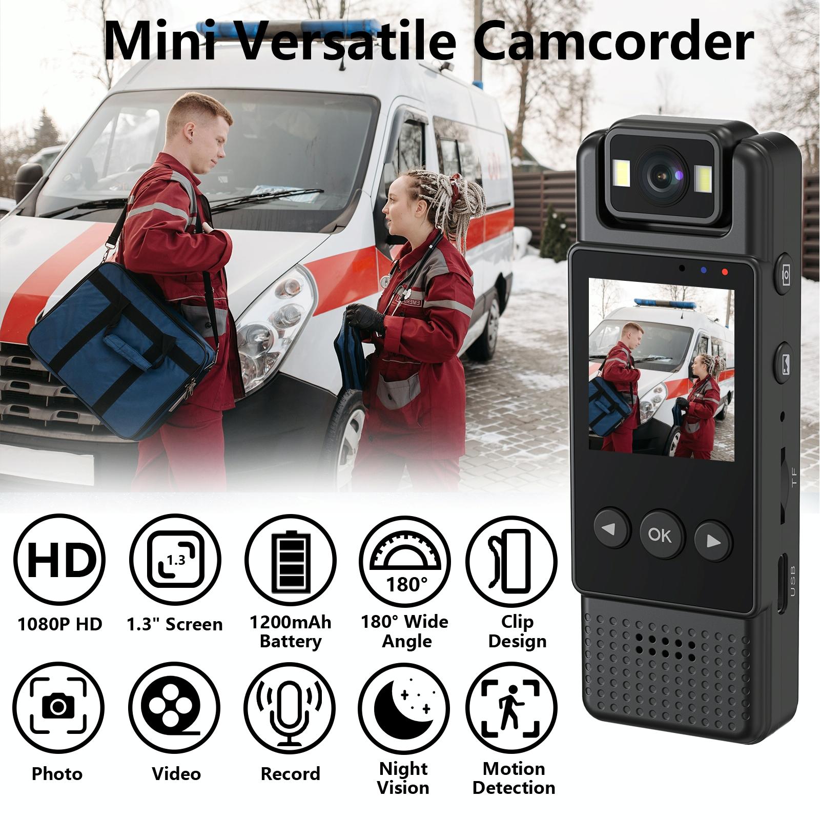 Outdoor Sports Night Vision Camera With 180 Degree Rotation For Video Recording 3
