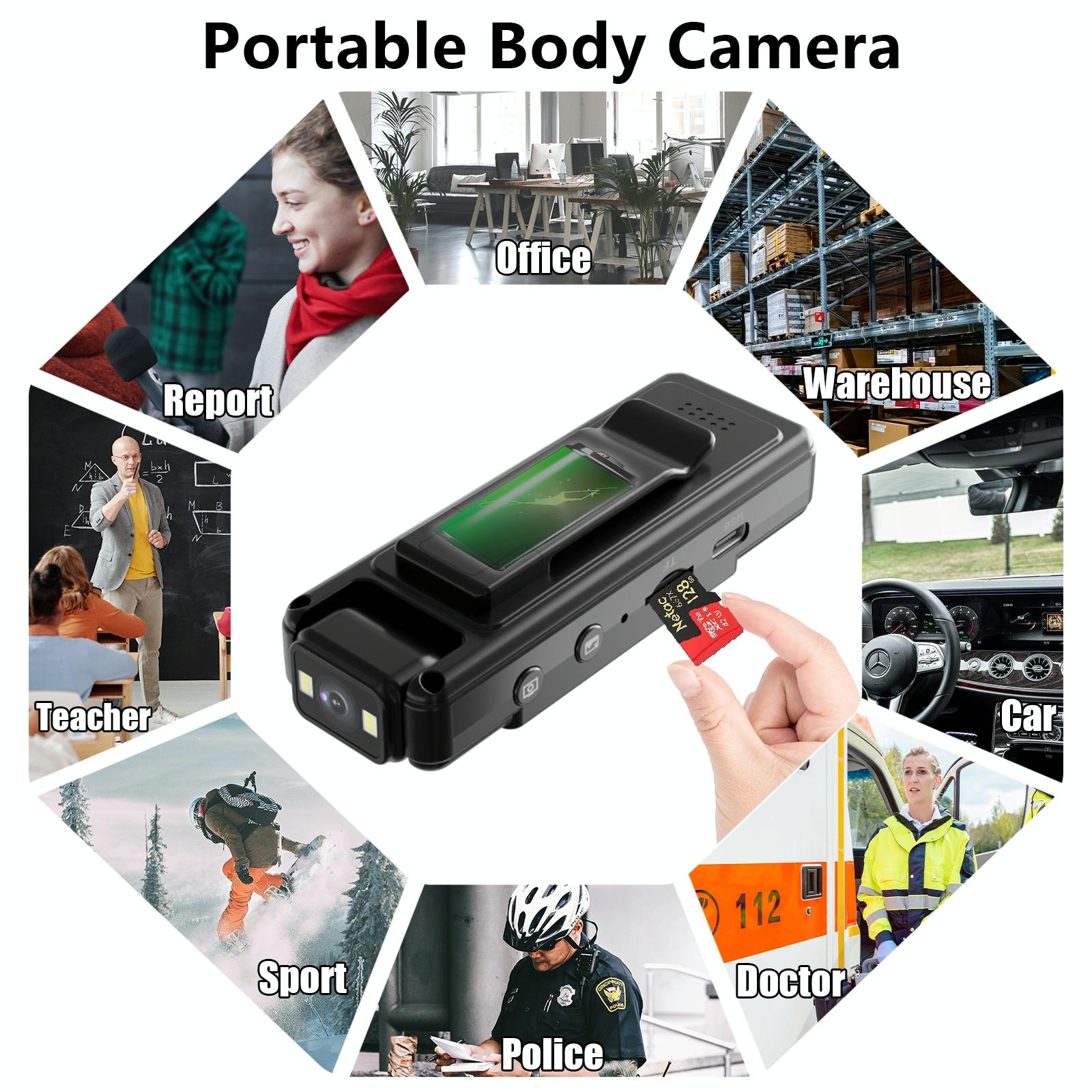 Outdoor Sports Night Vision Camera With 180 Degree Rotation For Video Recording 8