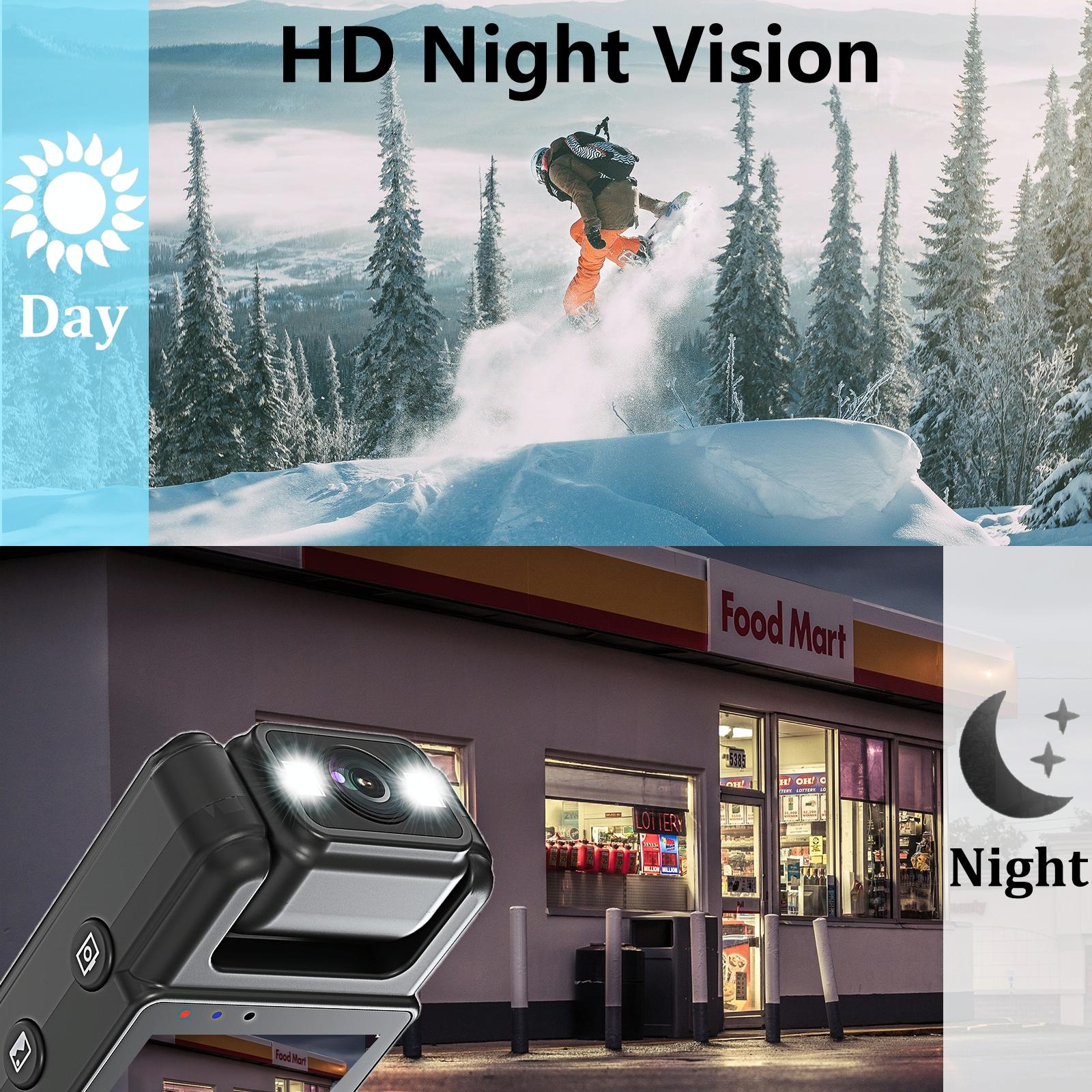 Outdoor Sports Night Vision Camera With 180 Degree Rotation For Video Recording 9