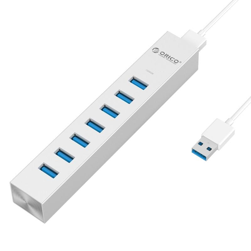 7-Port Aluminum Usb 3.0 Hub