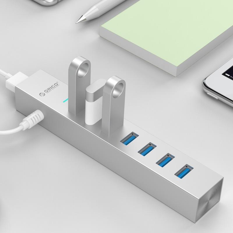 7-Port Aluminum Usb 3.0 Hub 4