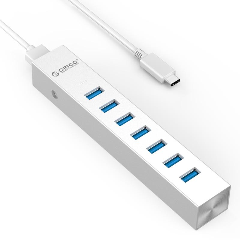 7-Port Aluminum Usb 3.0 Hub 6