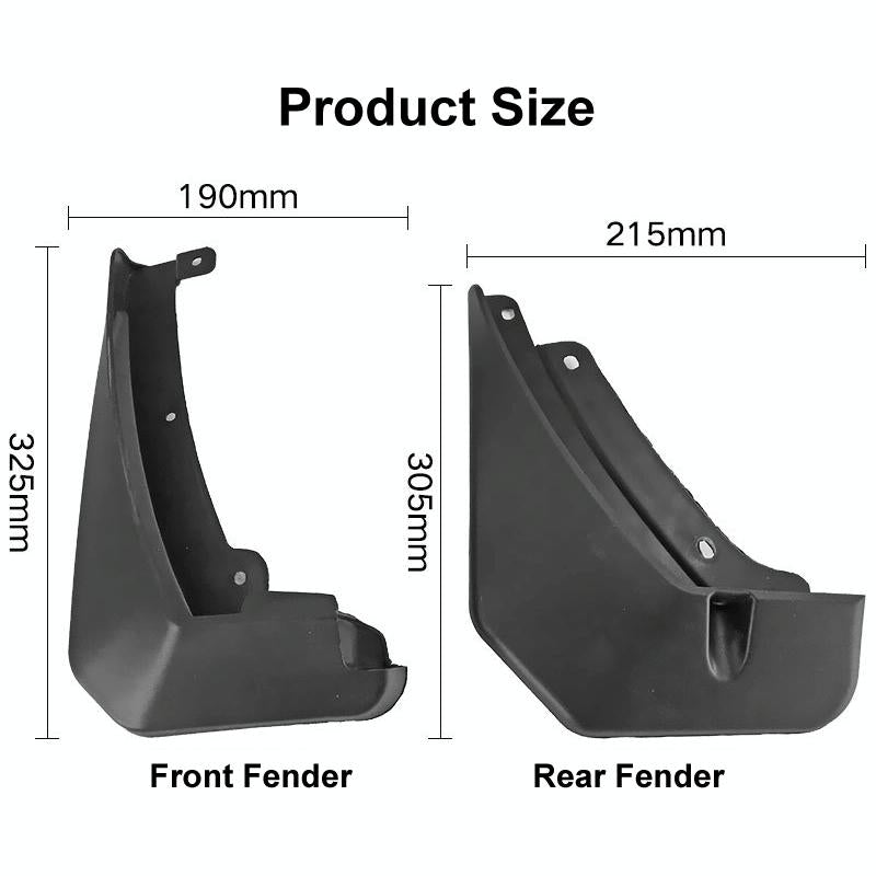 For Skoda Kodiaq 2016-2021 4Pcs / Set Car Auto Soft Plastic Splash Flaps Fender Guard 4