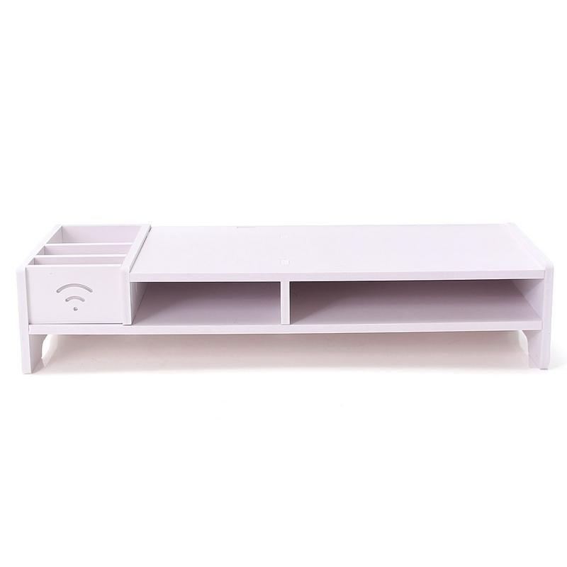 Versatile Desktop Monitor Stand - Sturdy Wood Riser for Laptop Notebook Tv 3