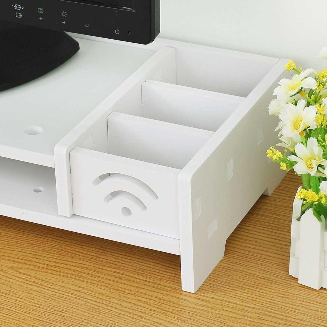 Versatile Desktop Monitor Stand - Sturdy Wood Riser for Laptop Notebook Tv 8