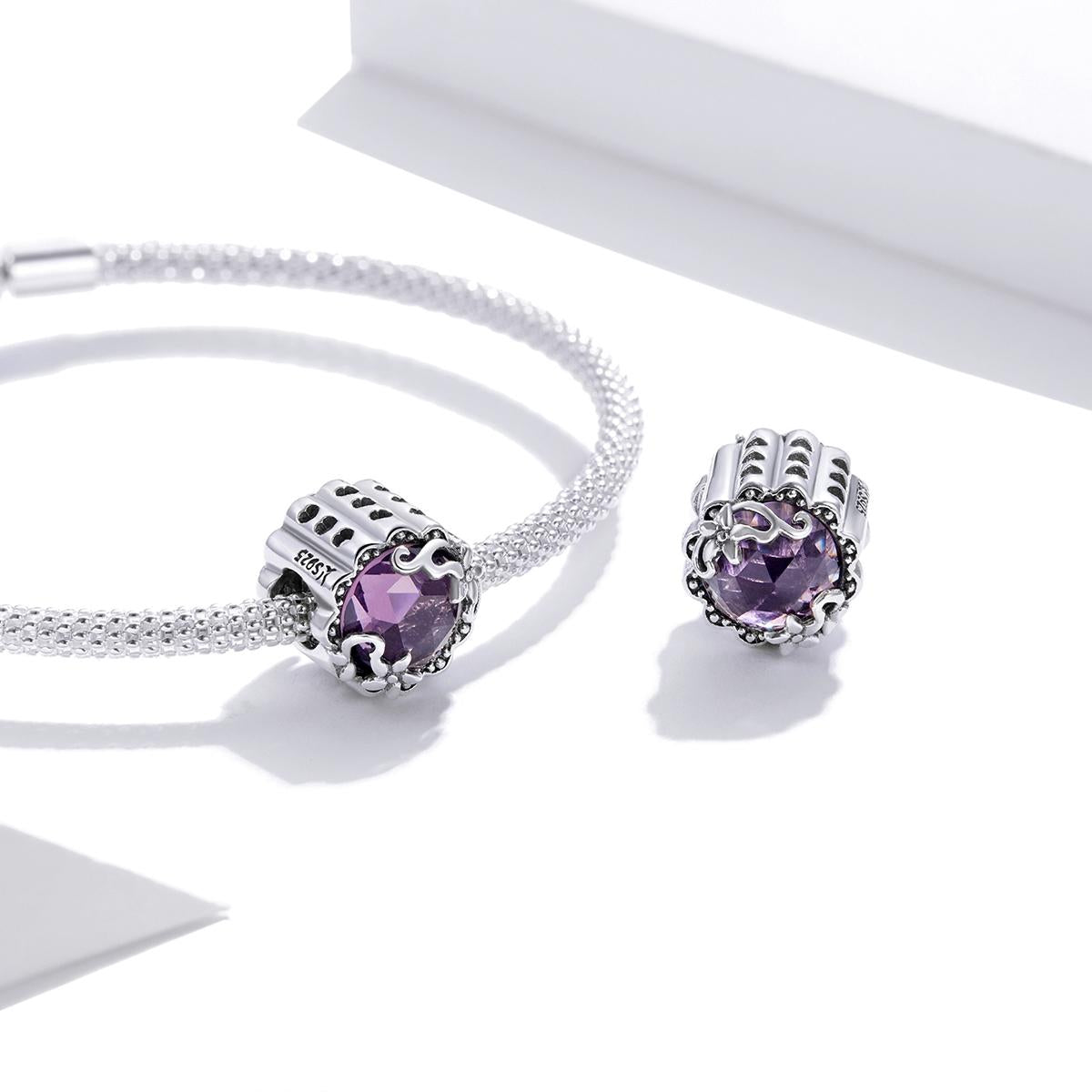 925 Sterling Silver Simple Hollow Flower Texture Beads For Diy Bracelets & Necklaces 4
