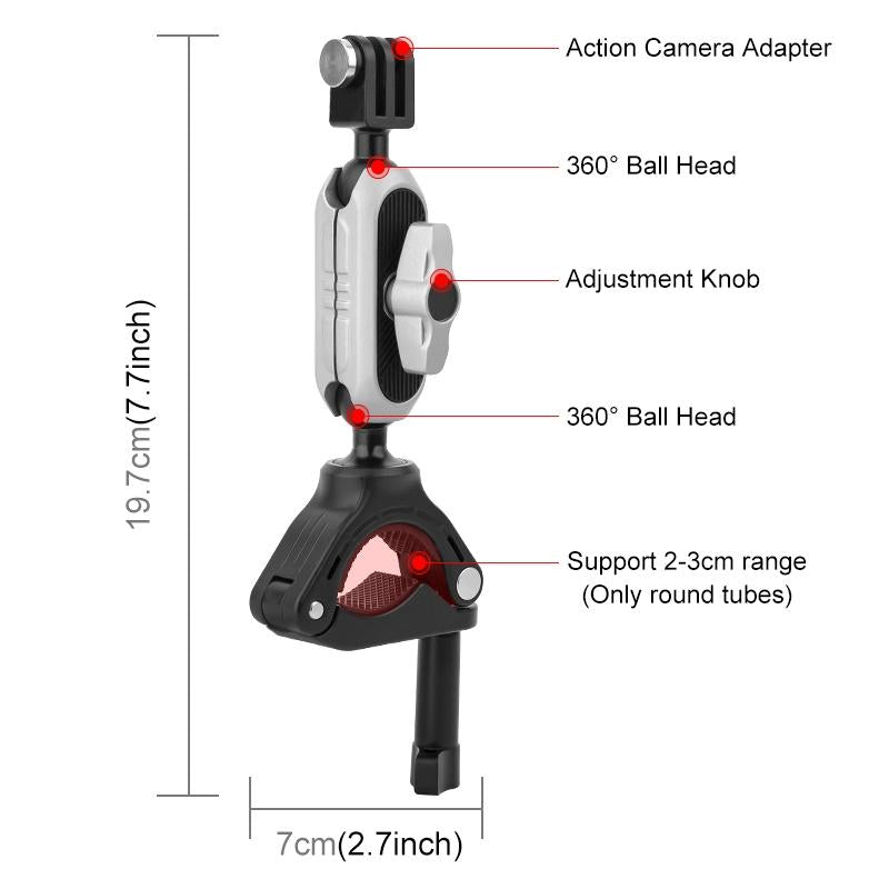 Universal Phone Mount for Handlebars with Clamp and Screw 3