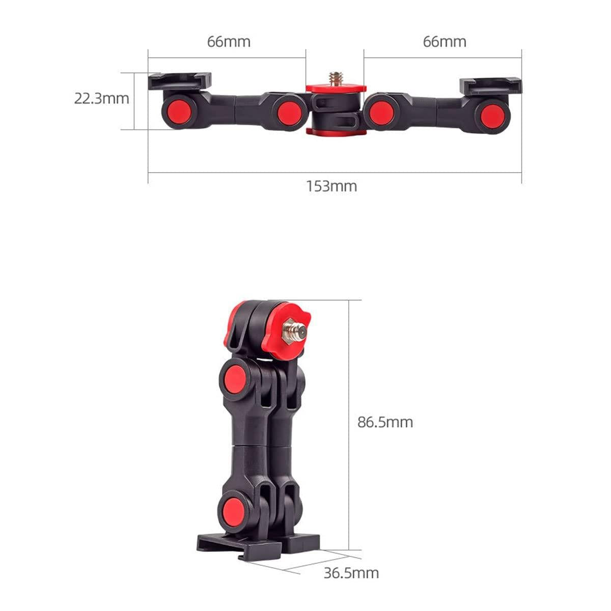 Universal Dual Cold Shoe Mount For Camera And Phone 4