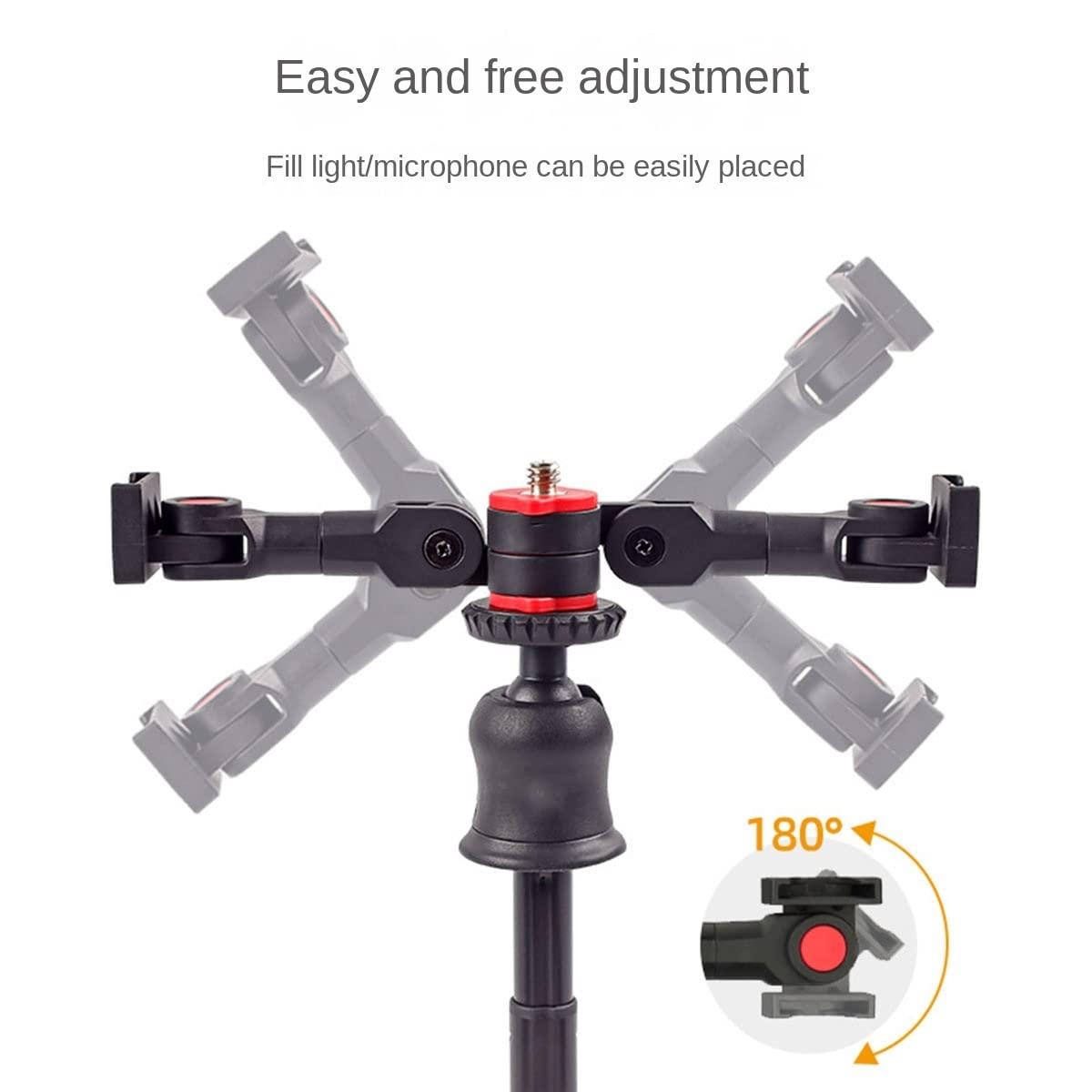 Universal Dual Cold Shoe Mount For Camera And Phone 5