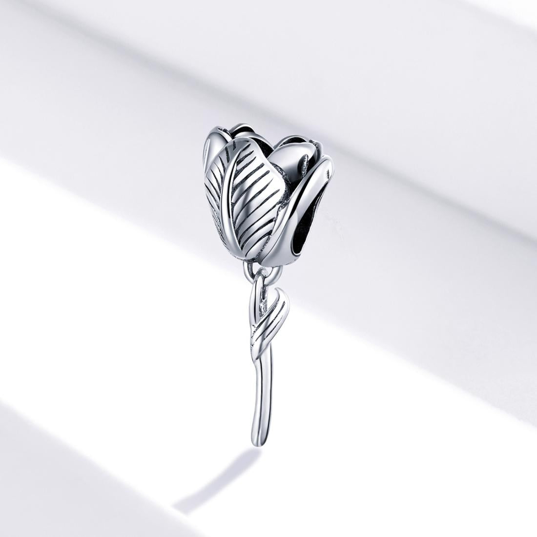 925 Sterling Silver Tulip Beads For Diy Bracelets & Necklaces 3