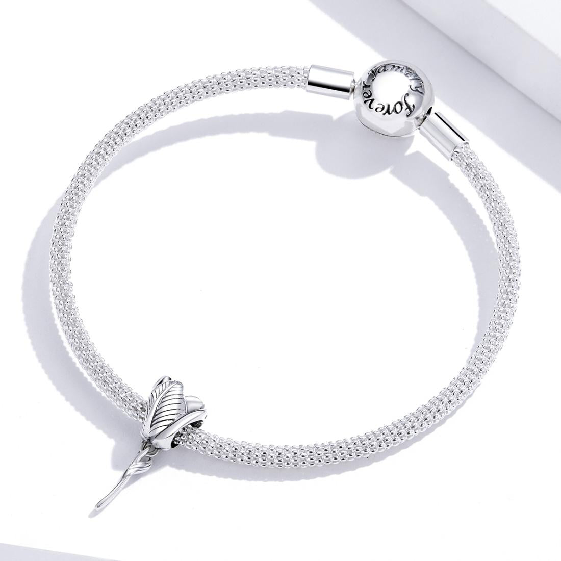 925 Sterling Silver Tulip Beads For Diy Bracelets & Necklaces 8
