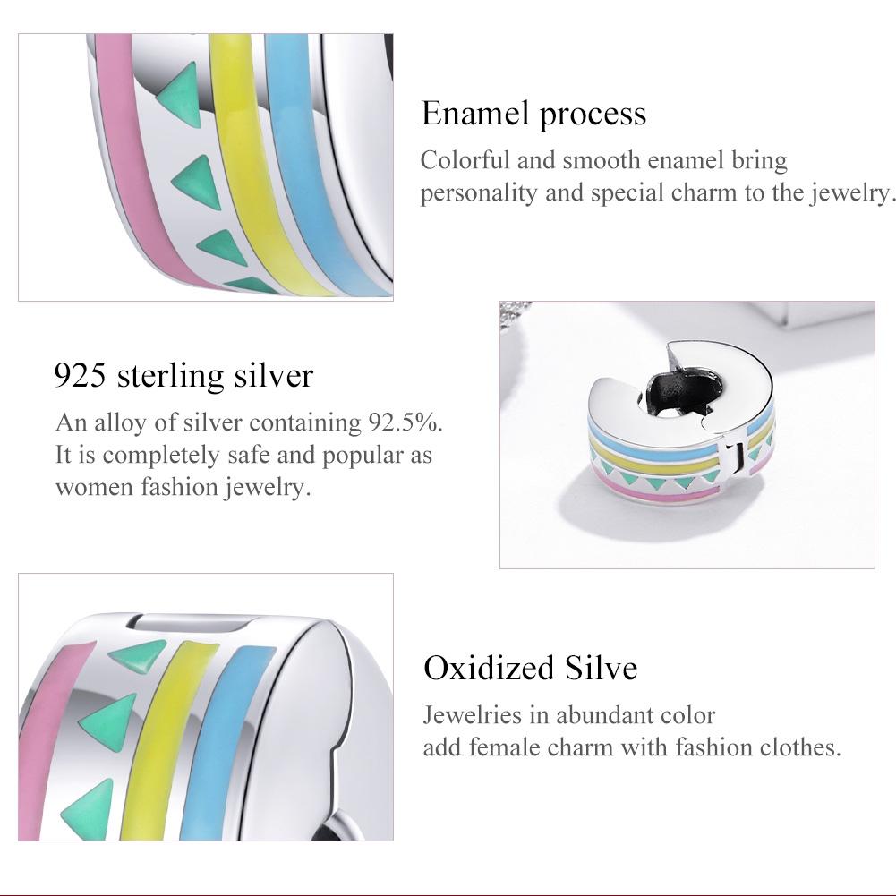 925 Sterling Silver Colorful Beaded Diy Jewelry Set 6