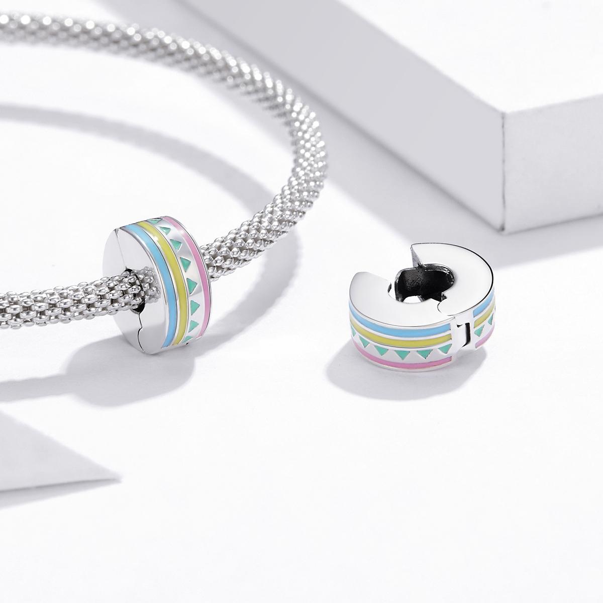925 Sterling Silver Colorful Beaded Diy Jewelry Set 7