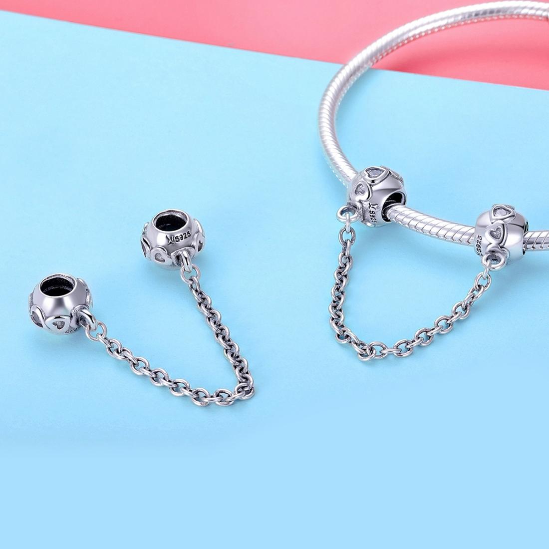 925 Sterling Silver Safety Chain Cute & Versatile 6