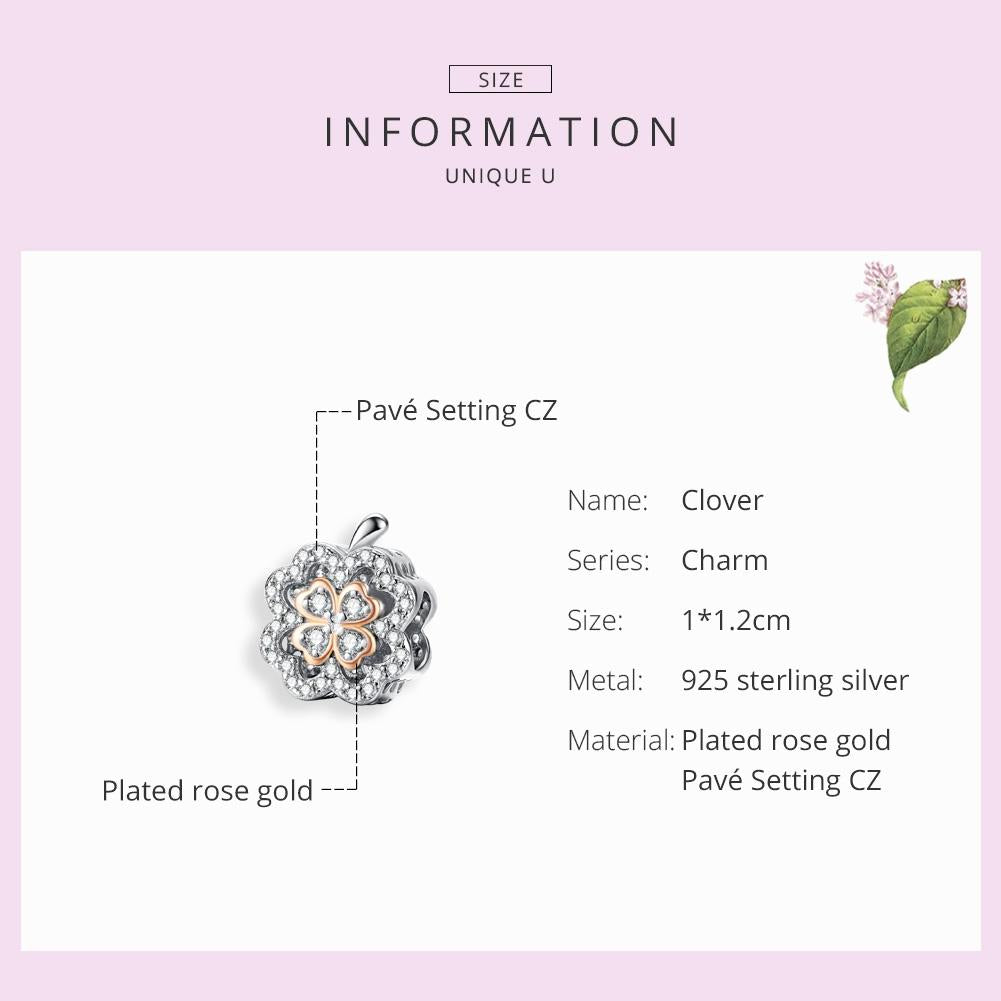 925 Sterling Silver Zircon Beaded Diy Bracelet Charm 6