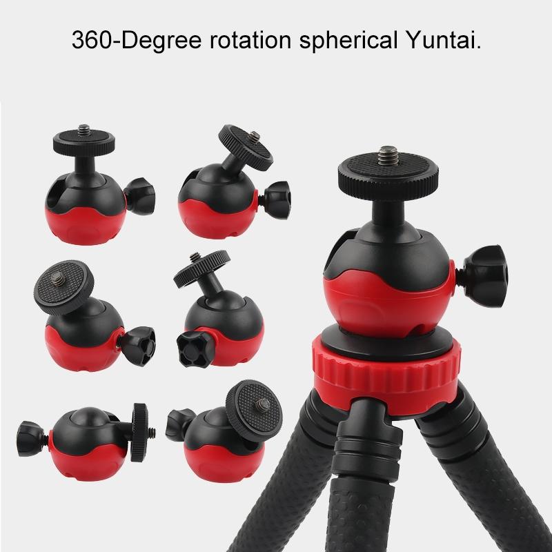Flexible Mini Octopus Tripod with Phone Clamp for Iphone Galaxy Huawei Gopro 9