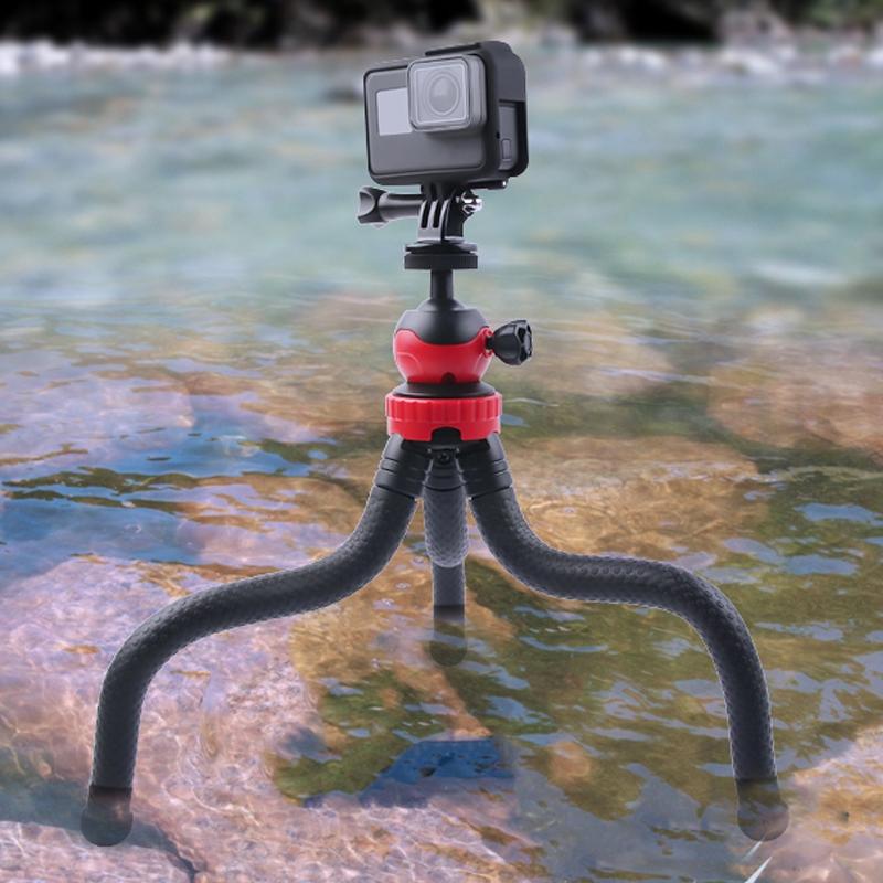 Flexible Mini Octopus Tripod with Phone Clamp for Iphone Galaxy Huawei Gopro 12