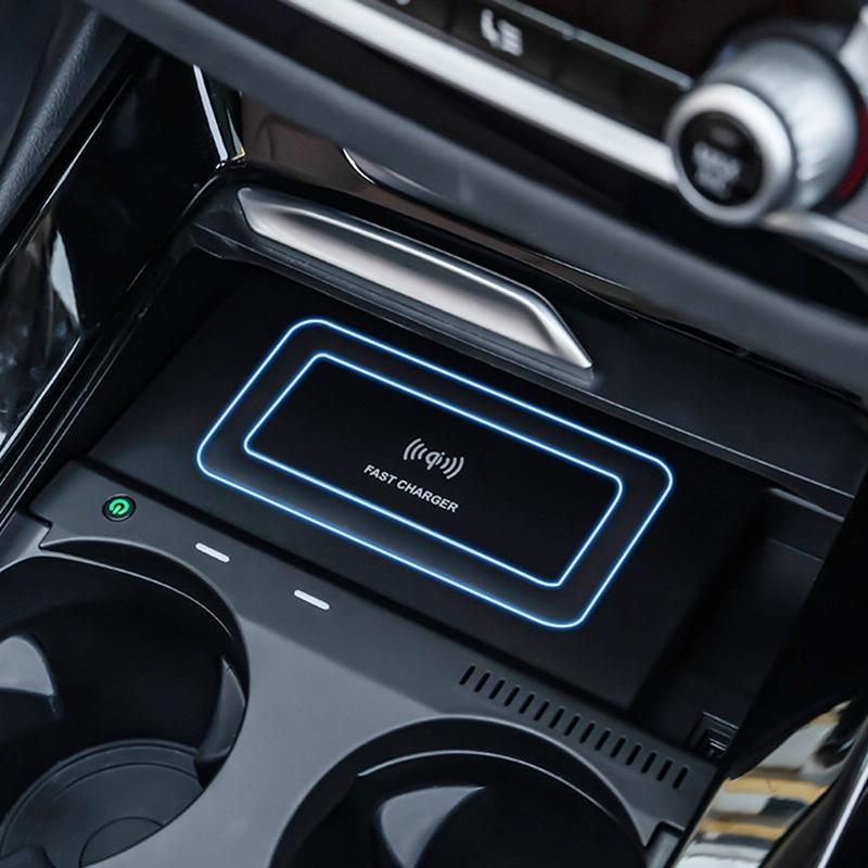 Wireless Charger for Bmw M5 2018-2021 - 10w Qi Standard Quick Charging 6