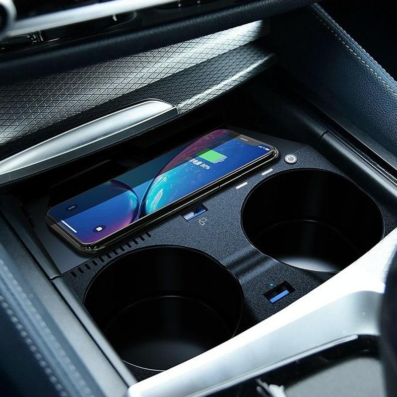 Wireless Charger for Bmw M5 2018-2021 - 10w Qi Standard Quick Charging 7