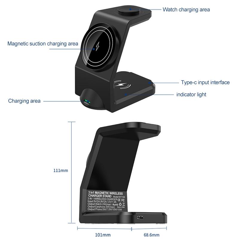 Multi Function Magnetic Wireless Charger 3