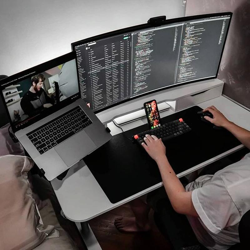 Rotatable Dual Screen Laptop Stand for Desktop 5