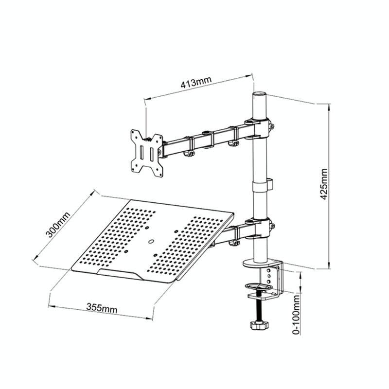 Rotatable Dual Screen Laptop Stand for Desktop 7