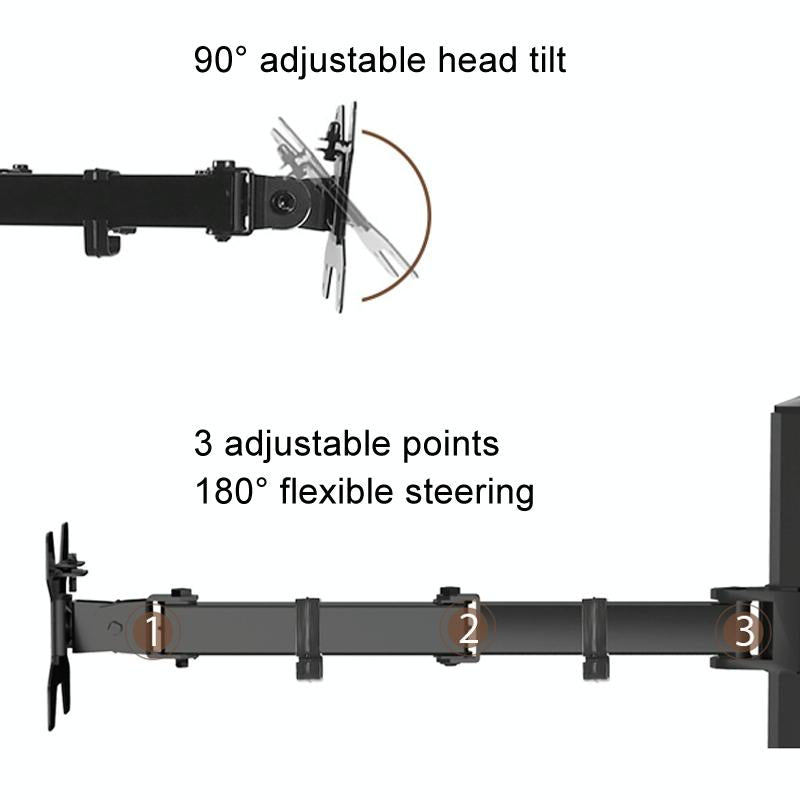 Rotatable Dual Screen Laptop Stand for Desktop 11