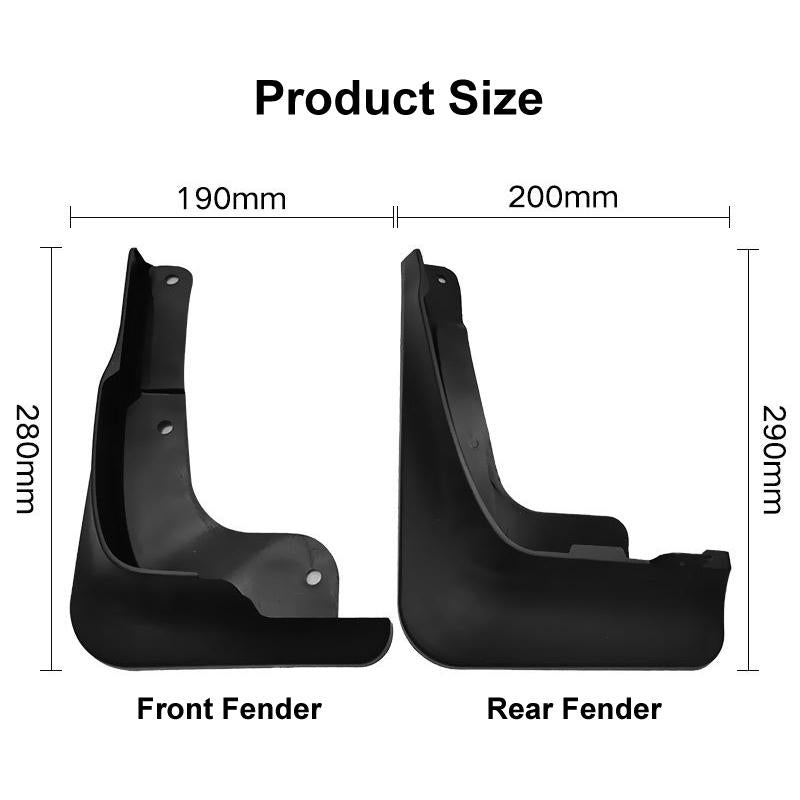 For Honda Fit Jazz Sport Pro 2021 4Pcs / Set Car Auto Soft Plastic Splash Flaps Fender Guard 4